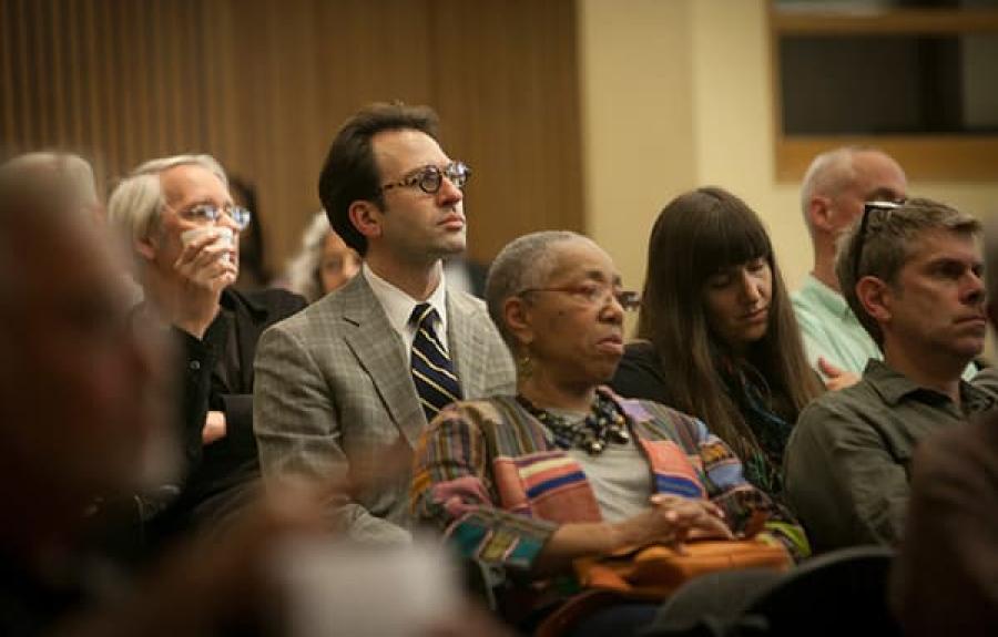 Guests at a Society for the Humanities event