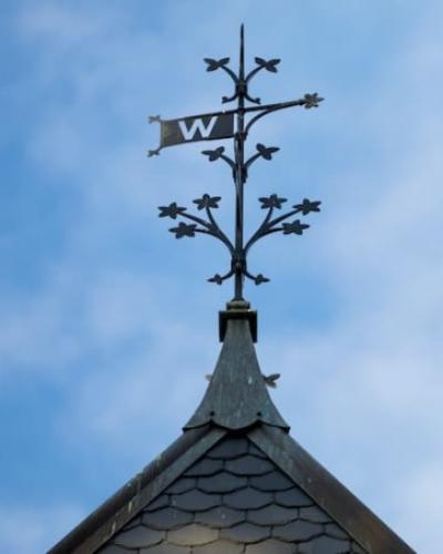 Ornate weathervane at A.D. White House